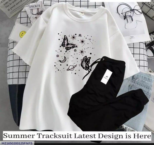 2pc women printed track suit