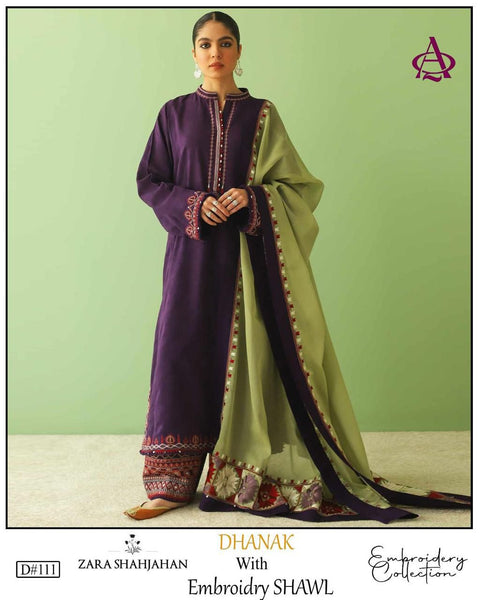3pc embroided winter collection suit